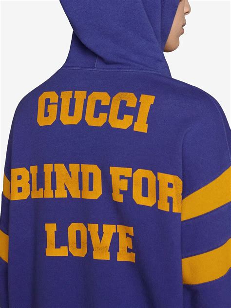 fake gucci blind for love hoodie|gucci hoodie scam.